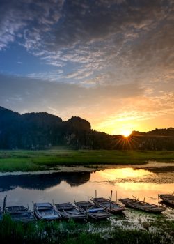 a bunch of boats that are sitting in the water